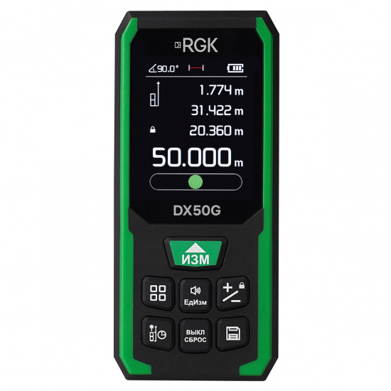 Лазерный дальномер RGK DX50G с поверкой